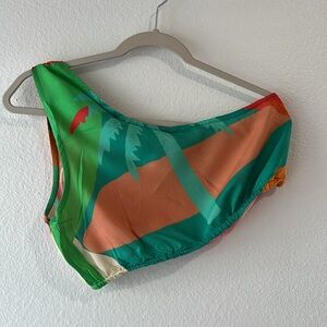 Colorful Asymmetrical Crop Top